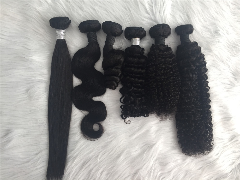 Virgin Unprocessed kinky curl Human Hair Supplier Wholesale Hair Weave Bundles YL247